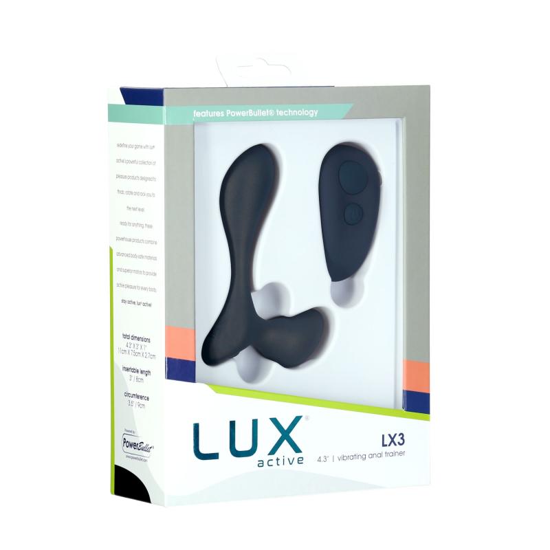 SO6836 Вибромассажер простаты Lux Active LX3 Vibrating Anal Trainer, пульт ДУ