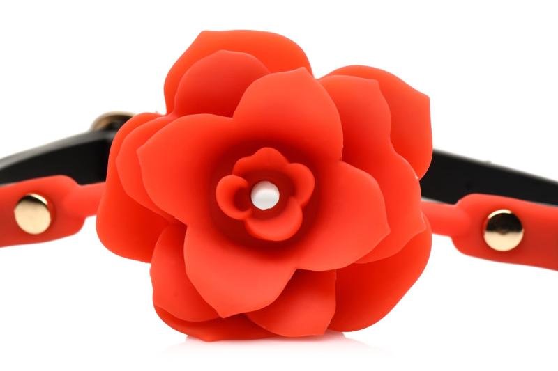 SO8801 Кляп Master Series Blossom Silicone Rose Gag - Red