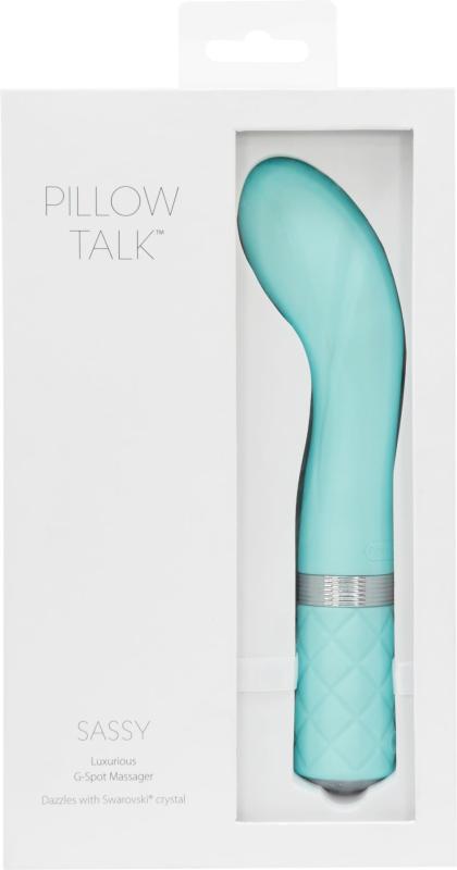 SO2724 Роскошный вибратор Pillow Talk - Sassy Teal с кристаллом Сваровски для точки G, подарочная упаковка