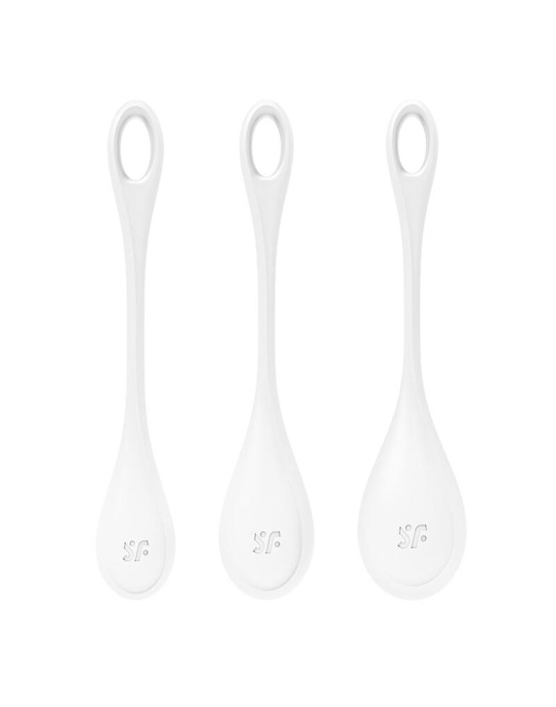SO6735 Набор йони бусин Satisfyer Yoni Power 1 White, диаметр 2-2,5-3см, вес 22-46-74гр