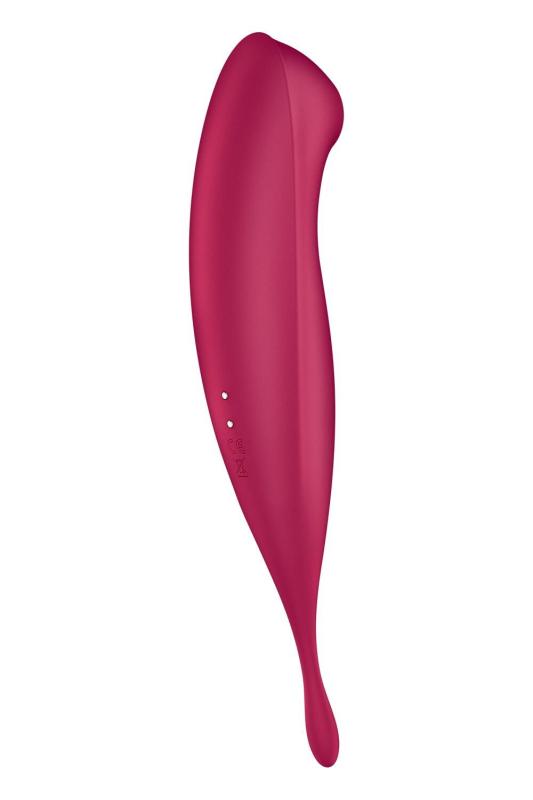 SO6715 Смарт-вибратор для клитора с вакуумной стимуляцией Satisfyer Twirling Pro+ dark red