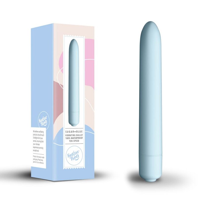 SO6628 Мини-вибратор SugarBoo Sugar Blue, 10 уровней интенсивности