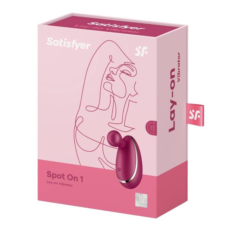 SO8413 Вибратор для наружной стимуляции Satisfyer Spot On 1 Berry, гибкий отросток