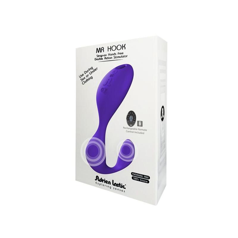 AD10893 Вибратор под одежду Adrien Lastic Mr.Hook с пультом LRS