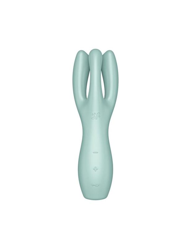 SO6102 Клиторальный вибратор Satisfyer Threesome 3 Mint с тремя пальчиками