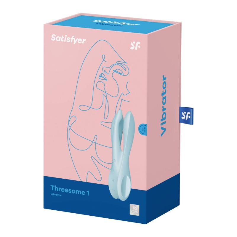 SO6986 Клиторальный вибратор Satisfyer Threesome 1 Light Blue
