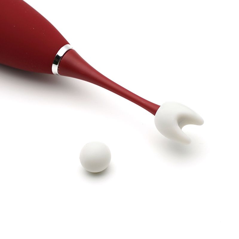 SO3617 Клиторальный вибратор KISTOY C-King, с двумя доп. насадками, мощная точечная стимуляция