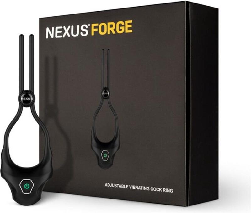 SO8695 Эрекционное кольцо Nexus FORGE Vibrating Adjustable Lasso - Black