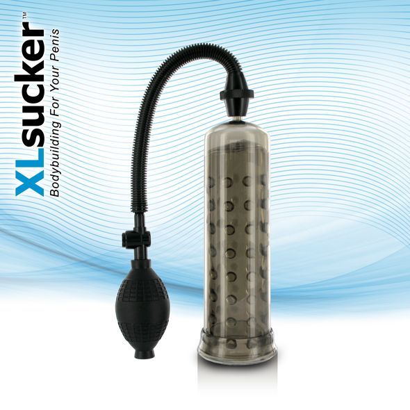 E22145 Вакуумная помпа XLsucker Penis Pump Black для члена длиной до 18см, диаметр до 4см