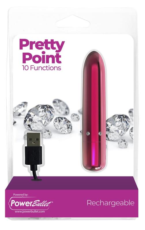 SO5566 Вибропуля PowerBullet - Pretty Point Rechargeable Bullet Pink
