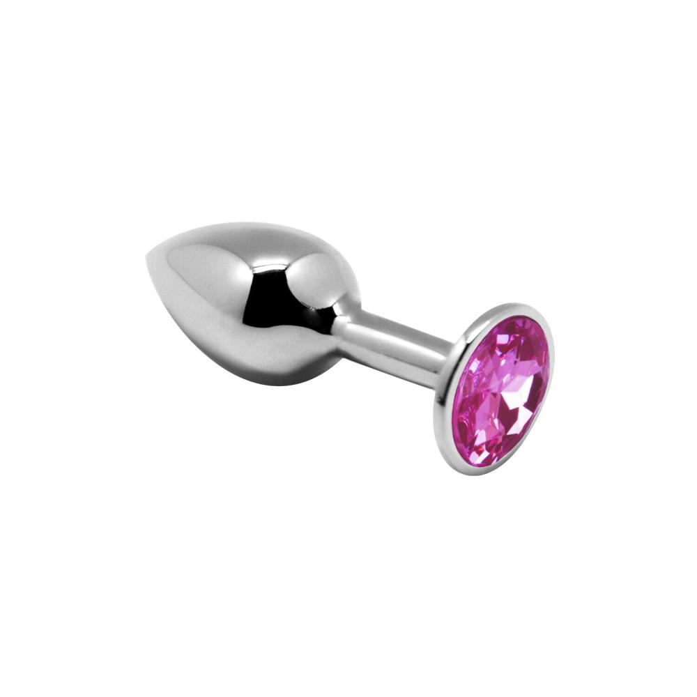SO6012 Металлическая анальная пробка с кристаллом Alive Mini Metal Butt Plug Pink S