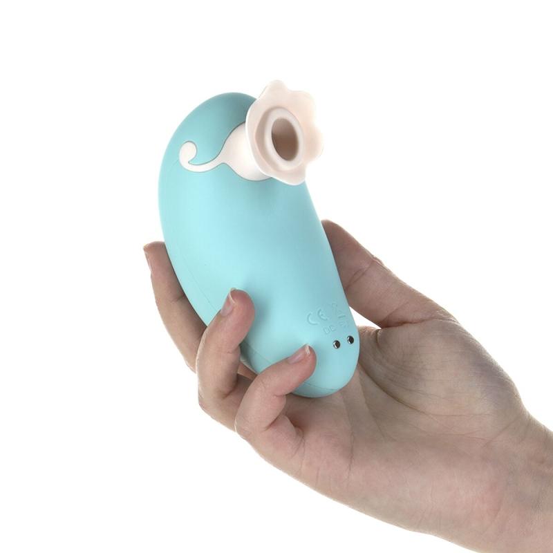 SO5569 Роскошный вакуумный клиторальный стимулятор Pillow Talk - Dreamy Teal с кристаллом Swarovski