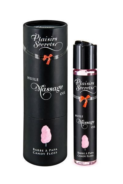 SO1851 Масажна олія Plaisirs secrets Candy Floss (59 мл) з афродизіаками, їстівна, подарункове паковання