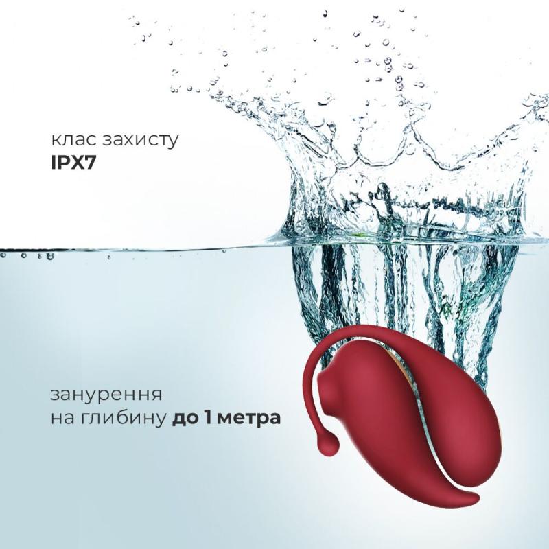 SO4480 Смарт игрушка Adrien Lastic Inspiration: виброяйцо и вакуумный стимулятор с управлением со смартфона