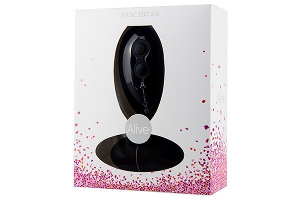AL40539 Виброяйцо Alive Magic Egg 2.0 Black с пультом ДУ, на батарейках