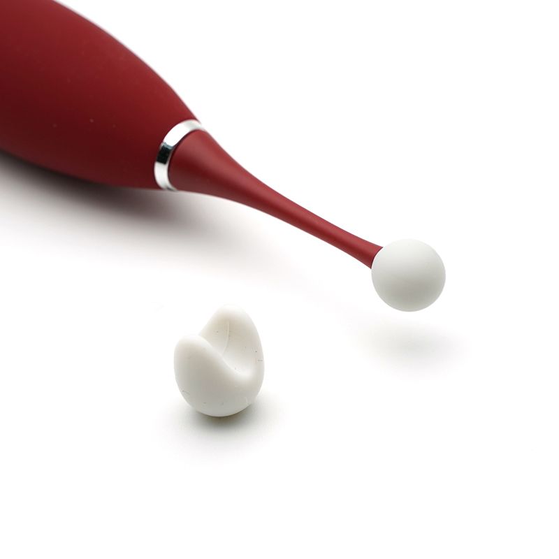 SO3617 Клиторальный вибратор KISTOY C-King, с двумя доп. насадками, мощная точечная стимуляция