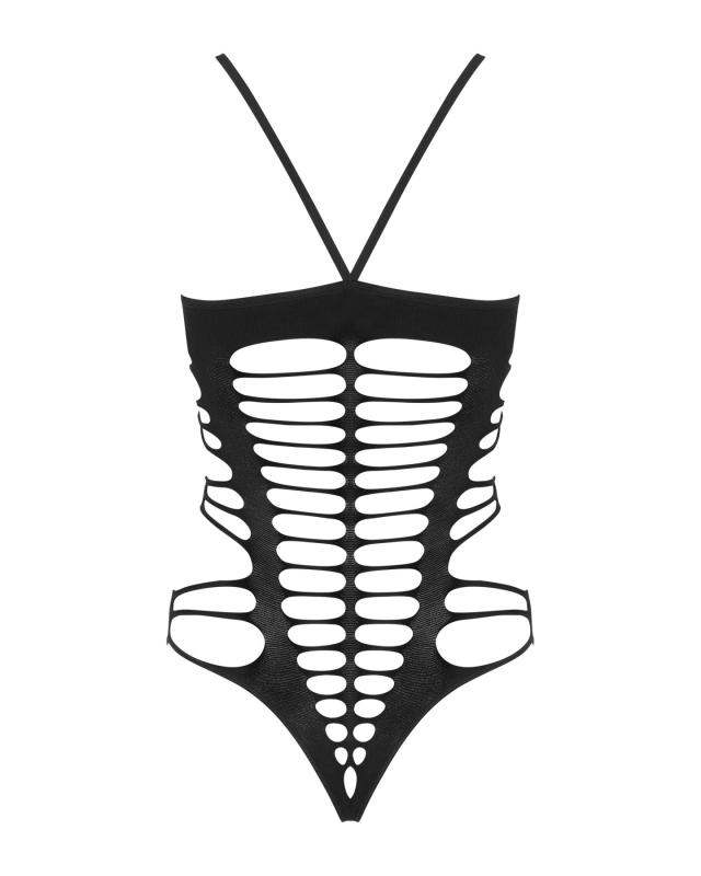 SO7210 Бодистокинг с поперечными вырезами Obsessive B122 teddy S/M/L, черный