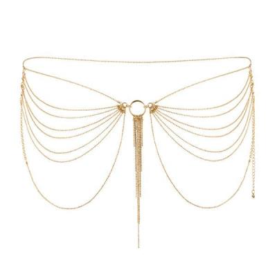 Ланцюжок на трусики або ліф Bijoux Indiscrets MAGNIFIQUE Waist Chain - Gold, прикраса на тіло