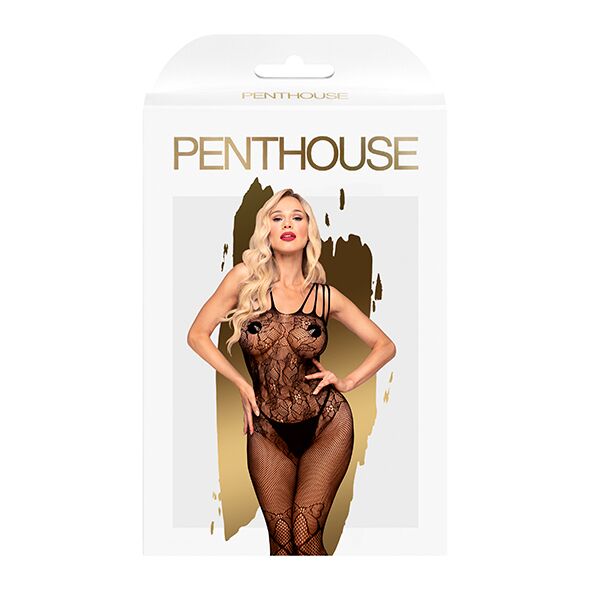 SO5243 Бодистокинг с доступом к попке Penthouse - Dirty mind black XL