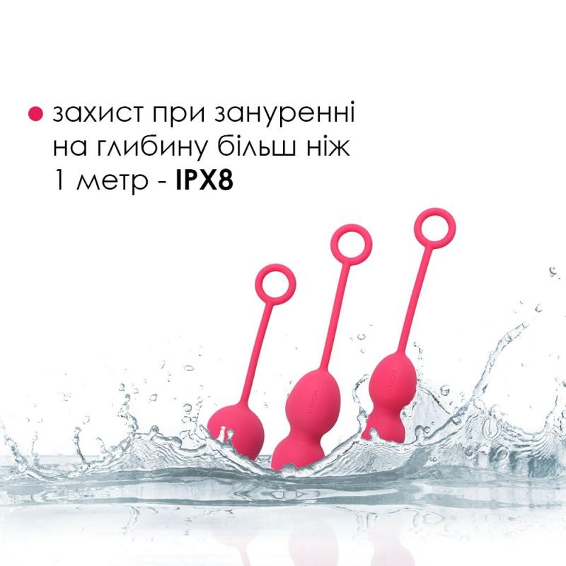 SO4829 Набор вагинальных шариков со смещенным центром тяжести Svakom Nova Plum Red