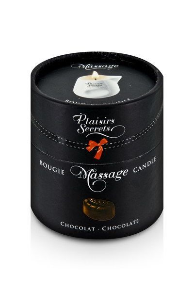 SO1845 Массажная свеча Plaisirs Secrets Chocolate (80 мл) подарочная упаковка, керамический сосуд