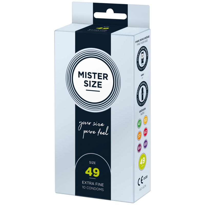 SO8043 Презервативы Mister Size - pure feel - 49 (10 condoms), толщина 0,05 мм