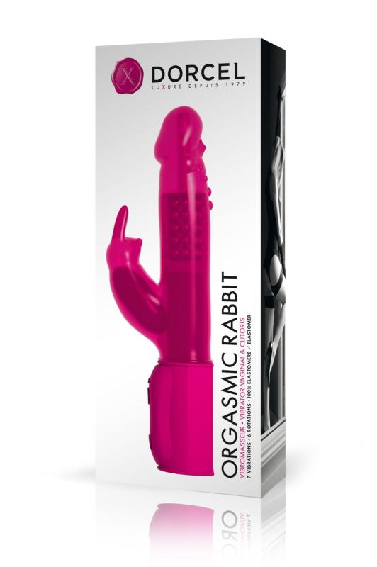 SO1347 Вибратор-кролик Dorcel Orgasmic Rabbit Pink с жемчужным массажем