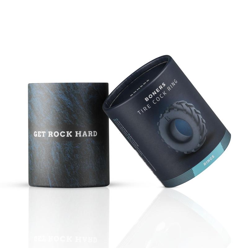 SO8848 Эрекционное кольцо Boners Tire Cock Ring - Grey