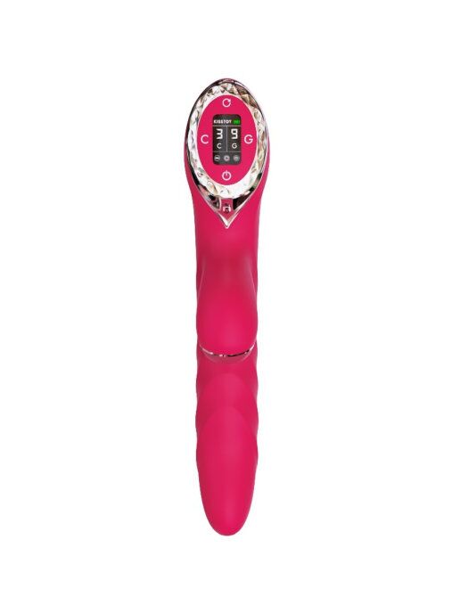 SO4956 Вибратор-кролик с вакуумной стимуляцией и вращающимся стволом KISTOY A-King Max Red