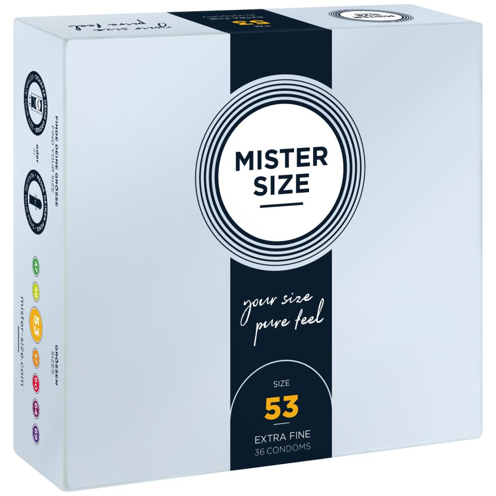 SO8051 Презервативы Mister Size - pure feel - 53 (36 condoms), толщина 0,05 мм