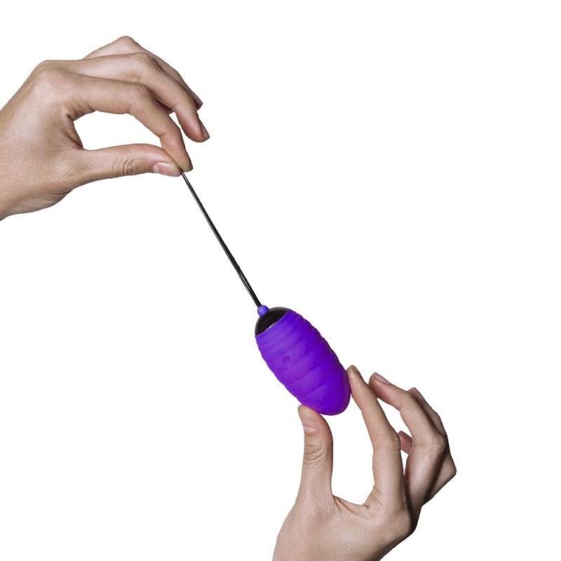 AD40743 Виброяйцо Adrien Lastic Ocean Breeze Purple с пультом ДУ, 10 режимов работы
