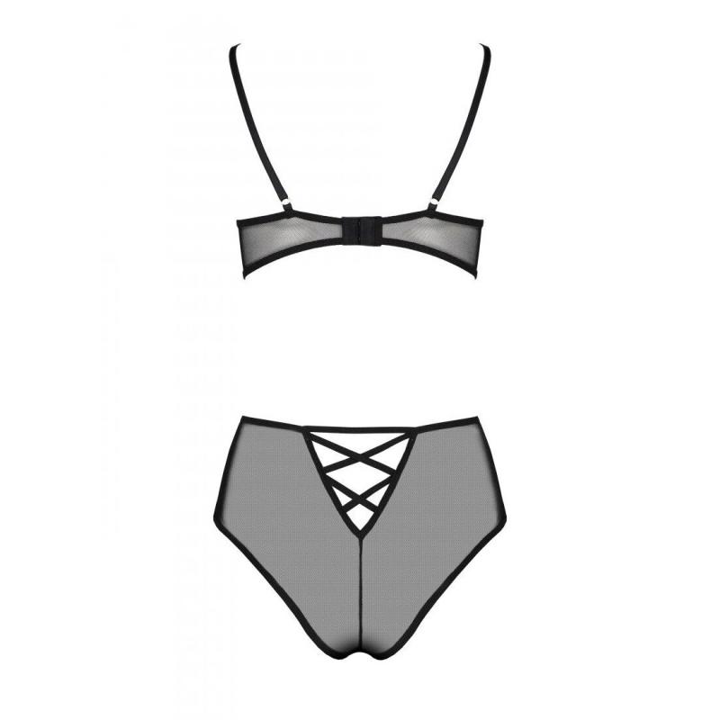 SO4748 Эротический комплект с рисунком LOVELIA BIKINI black S/M - Passion