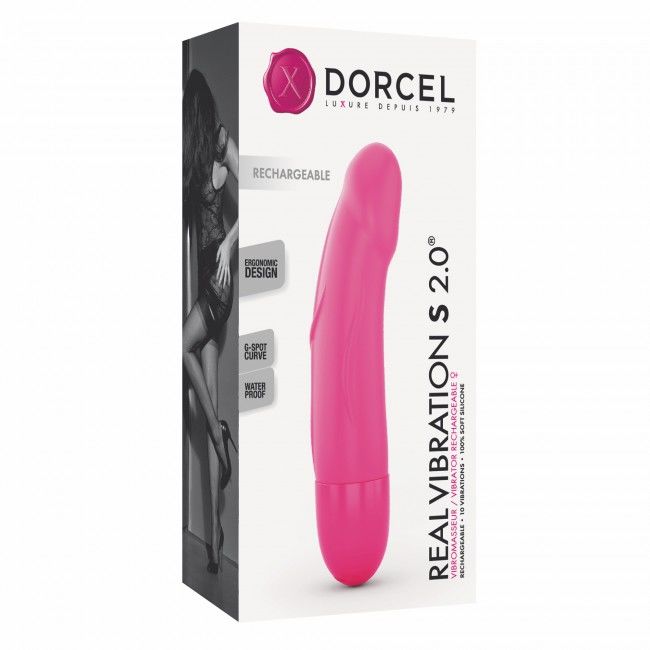 SO3564 Вибратор Dorcel Real Vibration S Magenta 2.0, диам 3,7см, перезаряжаемый, для точки G