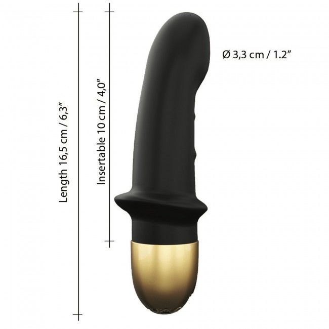 SO3572 Вибратор Dorcel Mini Lover Black 2.0 перезаряжаемый, для точки G и массажа простаты
