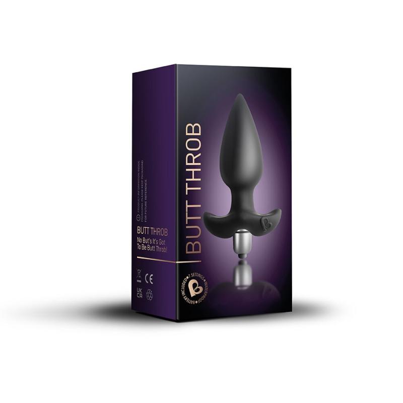 RO2088 Анальная вибропробка Rocks Off Butt Throb Black