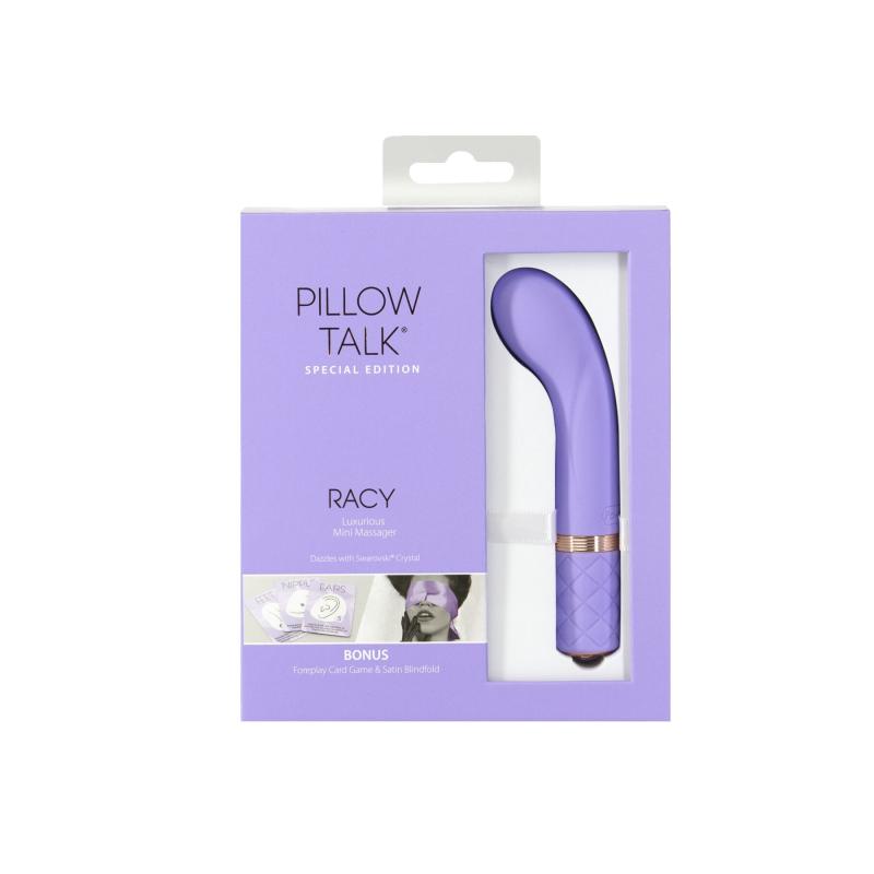 SO6855 Роскошный вибратор Pillow Talk Racy Purple Special Edition, Сваровски, повязка на глаза+игра