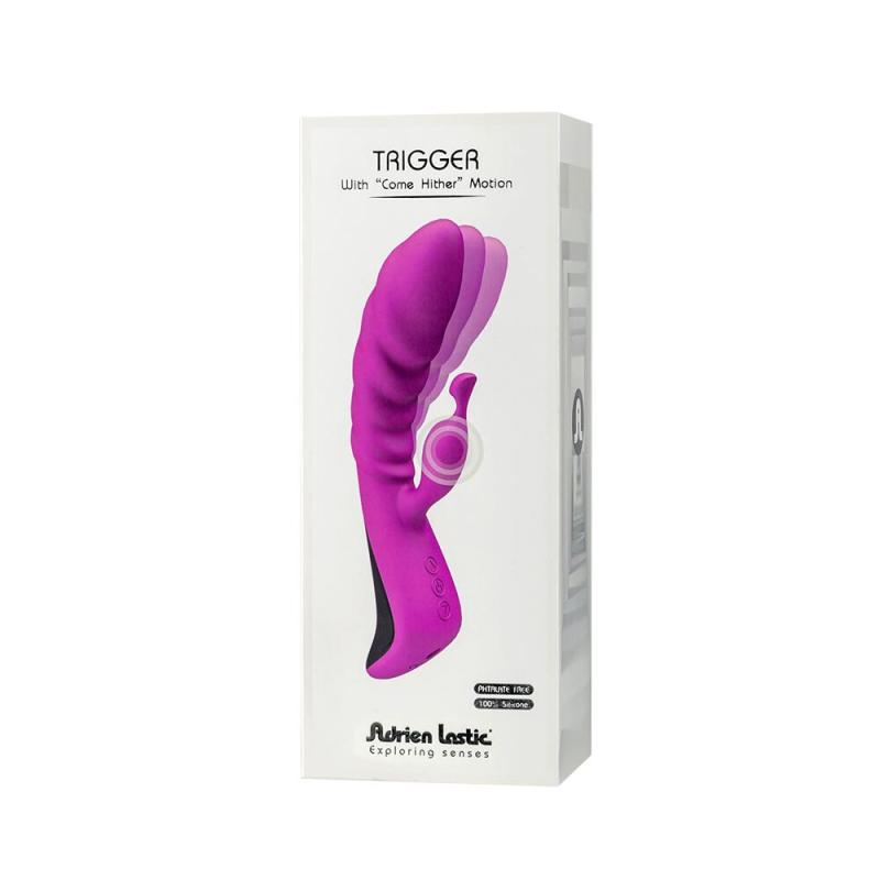 AD11031 Вибратор Adrien Lastic Trigger с массирующими движениями ствола