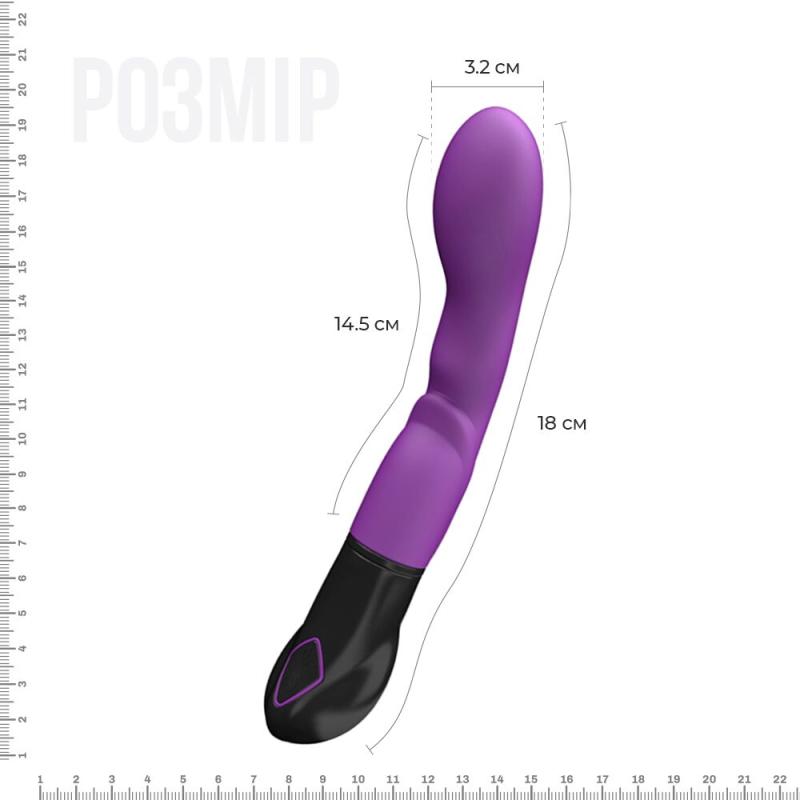 AD11043 Вибратор Adrien Lastic Nyx, стимуляция точки G и входа во влагалище