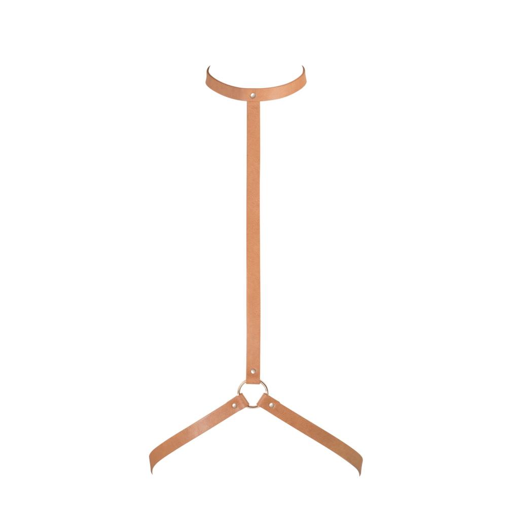 SO5942 Портупея Bijoux Indiscrets MAZE - I Harness Brown, экокожа, очень стильная