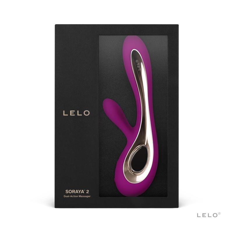 SO8111 Вибратор-кролик LELO Soraya 2 Deep Rose, 12 режимов вибрации, до 4 часов работы