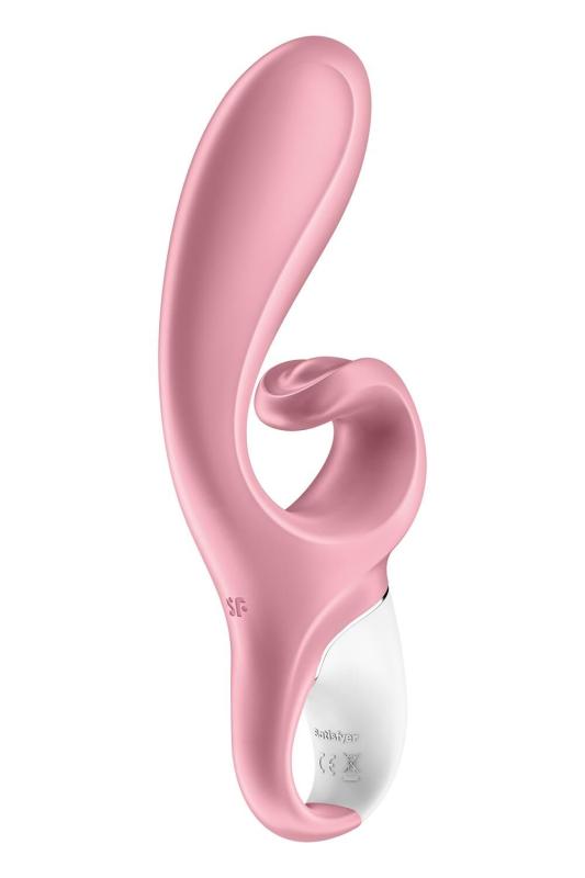 SO6274 Смарт вибратор кролик Satisfyer Hug Me Pink, 2 мотора, диаметр 4,2см, широкая клиторальная часть