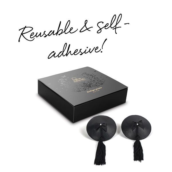 SO2668 Пестіс Bijoux Indiscrets Burlesque pasties ORIGINAL BLACK