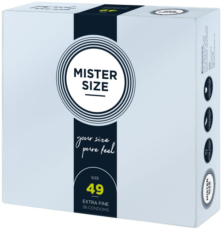 SO8050 Презервативы Mister Size - pure feel - 49 (36 condoms), толщина 0,05 мм