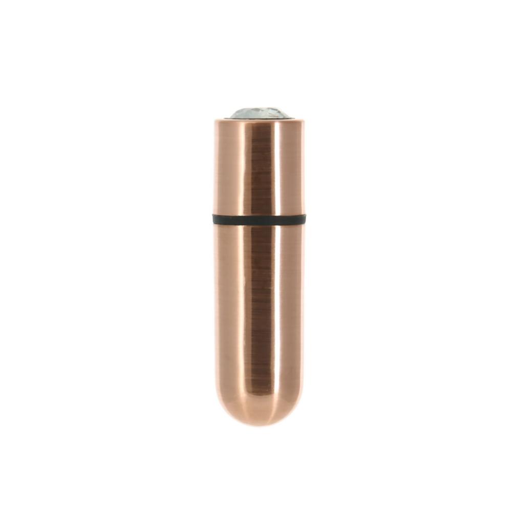 SO6847 Вибропуля PowerBullet First-Class Bullet 2.5″ with Key Chain Pouch, Rose Gold, 9 режимов вибрации
