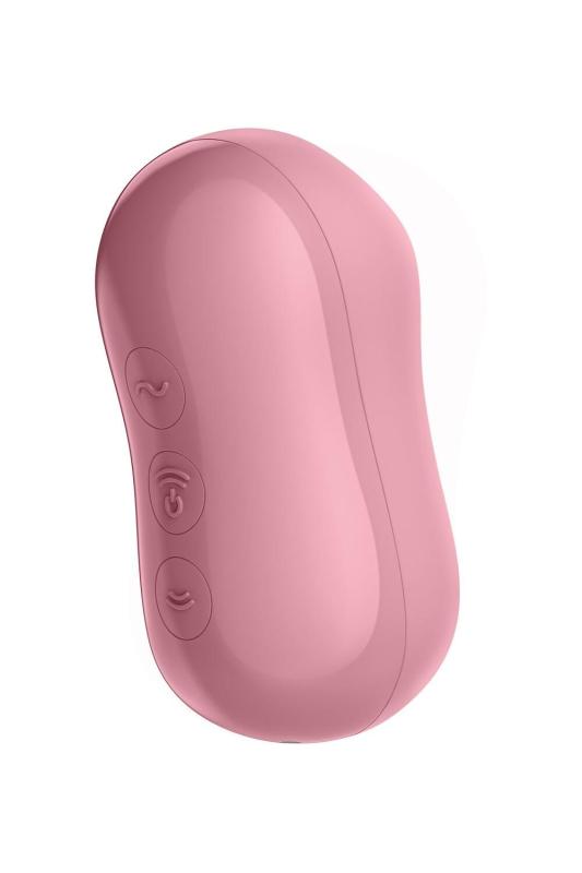 SO6282 Вакуумный стимулятор с вибрацией Satisfyer Cotton Candy Light Red