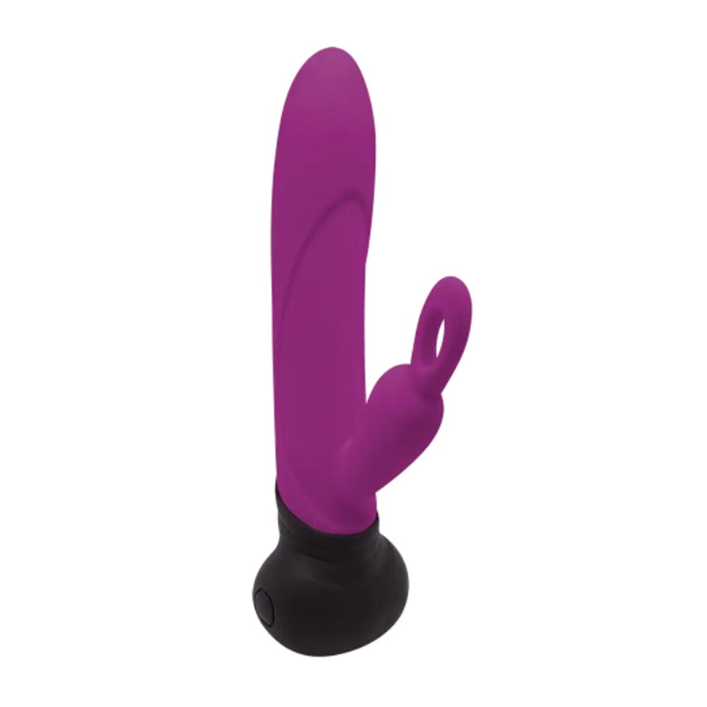 AD10861 Вибратор с вращением ствола Adrien Lastic Mini Bonnie с петелькой для пальчика
