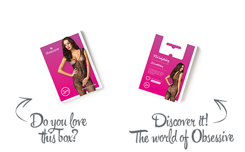 SO7230 Бодистокинг Obsessive Bodystocking F234 S/M/L, абстрактный рисунок, глубокое декольте