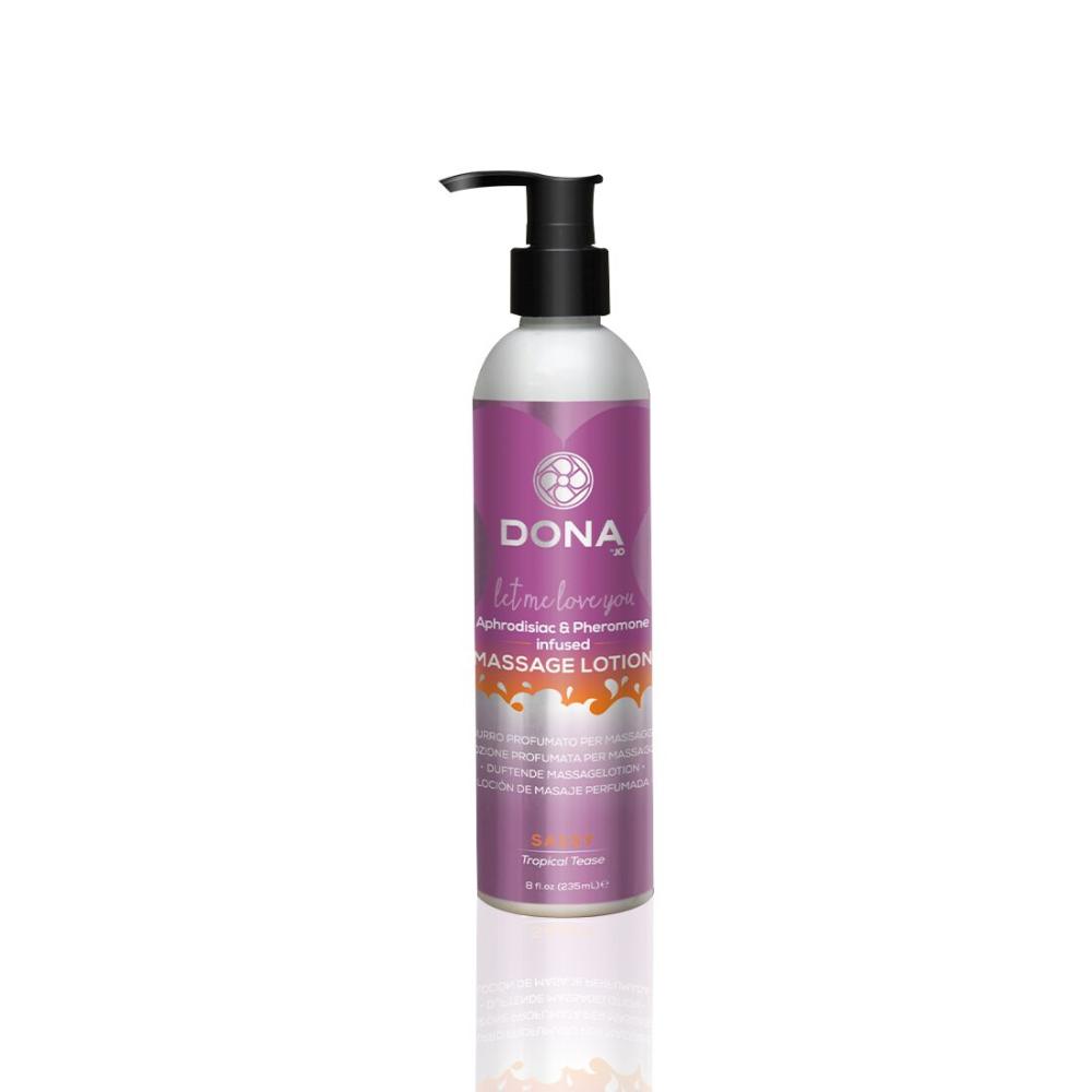 SO2104 Массажный лосьон DONA Sassy - Tropical Tease (235 мл) увлажняющий с афродизиаками и феромонами