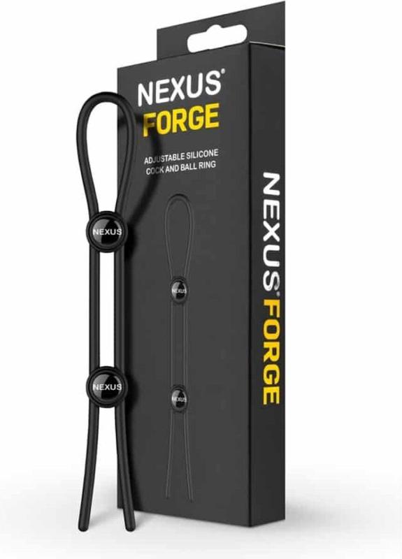 SO8694 Эрекционное кольцо Nexus FORGE Double Adjustable Lasso - Black