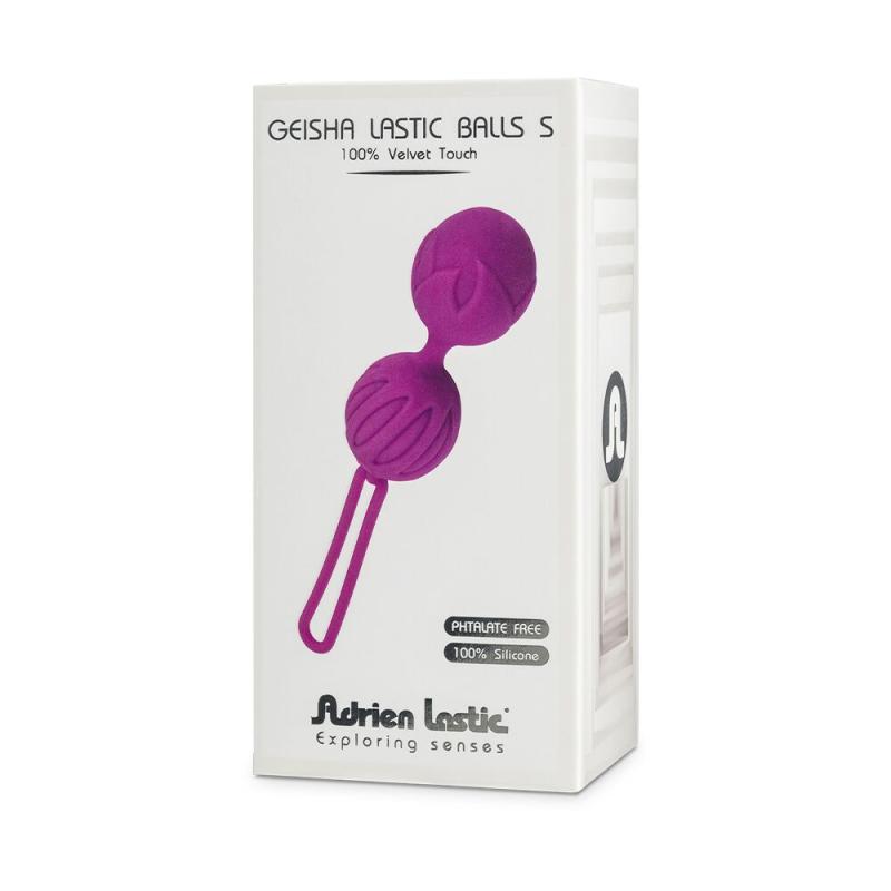 AD40443 Вагинальные шарики Adrien Lastic Geisha Lastic Balls Mini Violet (S), диаметр 3,4см, масса 85г